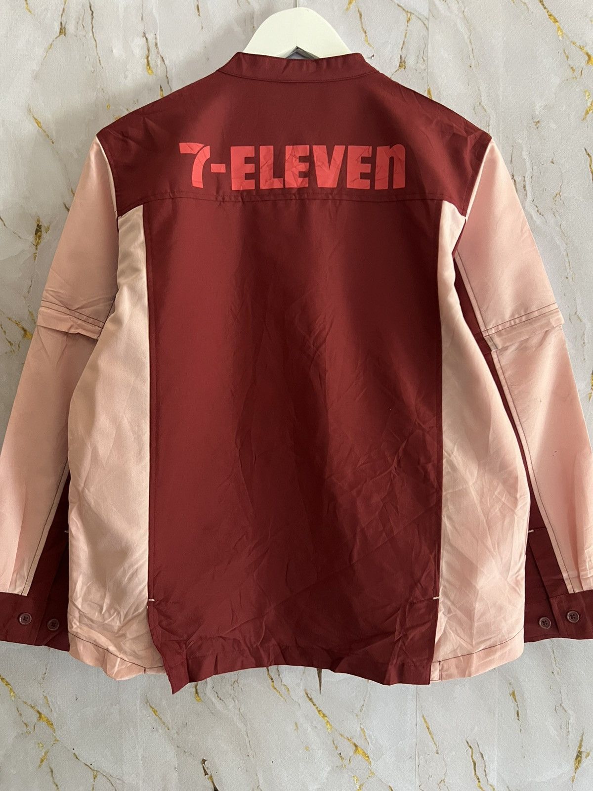 Japanese Brand Vintage 7-Eleven Button Up Shirt – Workwear Uniform Size US L / EU 52-54 / 3 - 2 Thumbnail