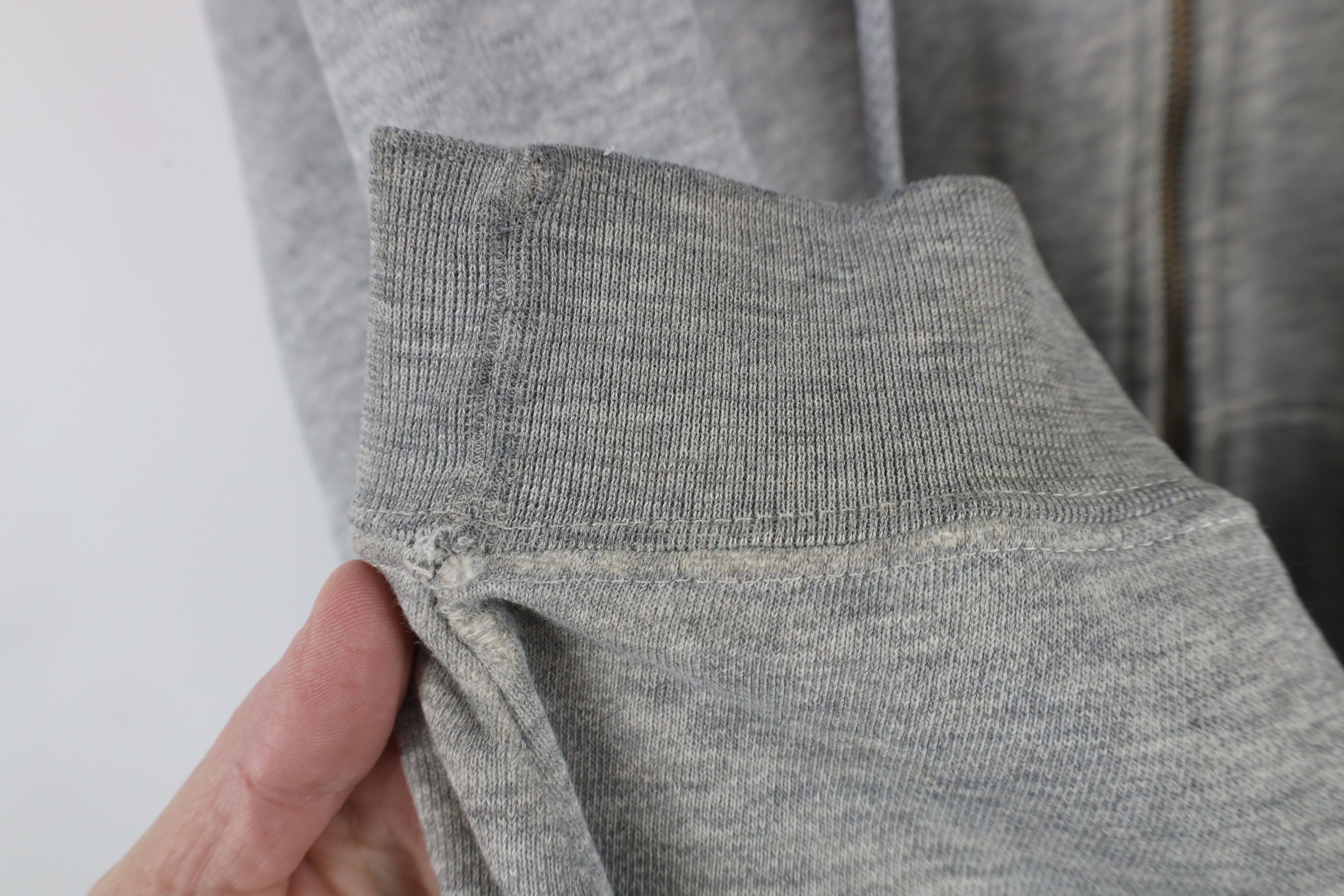 Vintage Vintage 90s Bike Full Zip Hoodie Sweatshirt Heather Gray Size US XL / EU 56 / 4 - 6 Thumbnail