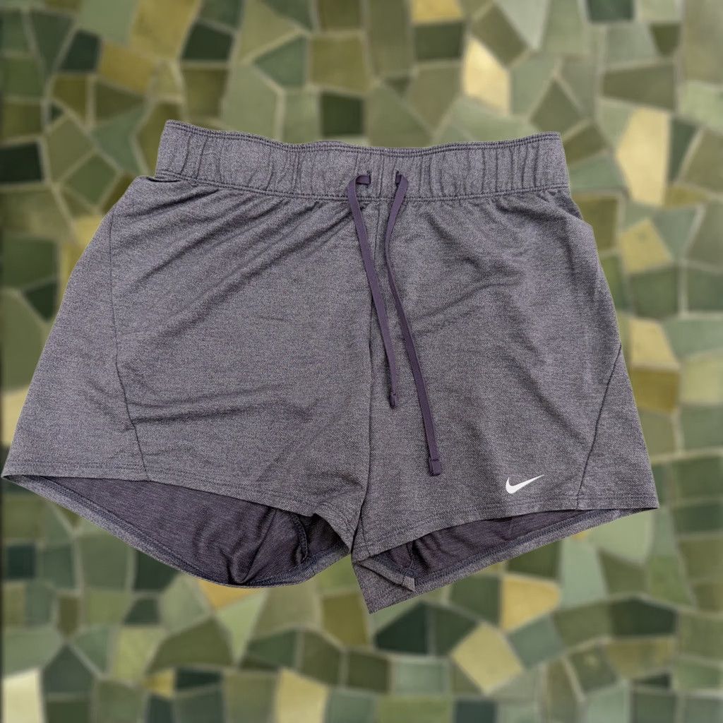Nike Nike Womens Shorts XS Dri Fit Purple Athletic Pull On Short - Solid, Logo, Casual Sportswear Womens Size 26" / US 2 / IT 38 - 1 Thumbnail