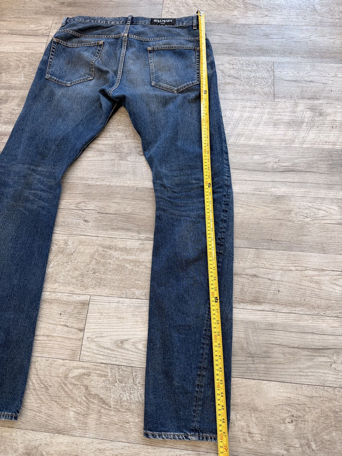 Balmain Decarnin era Classic Stack Japanese Denim Size US 36 / EU 52 - 8 Thumbnail