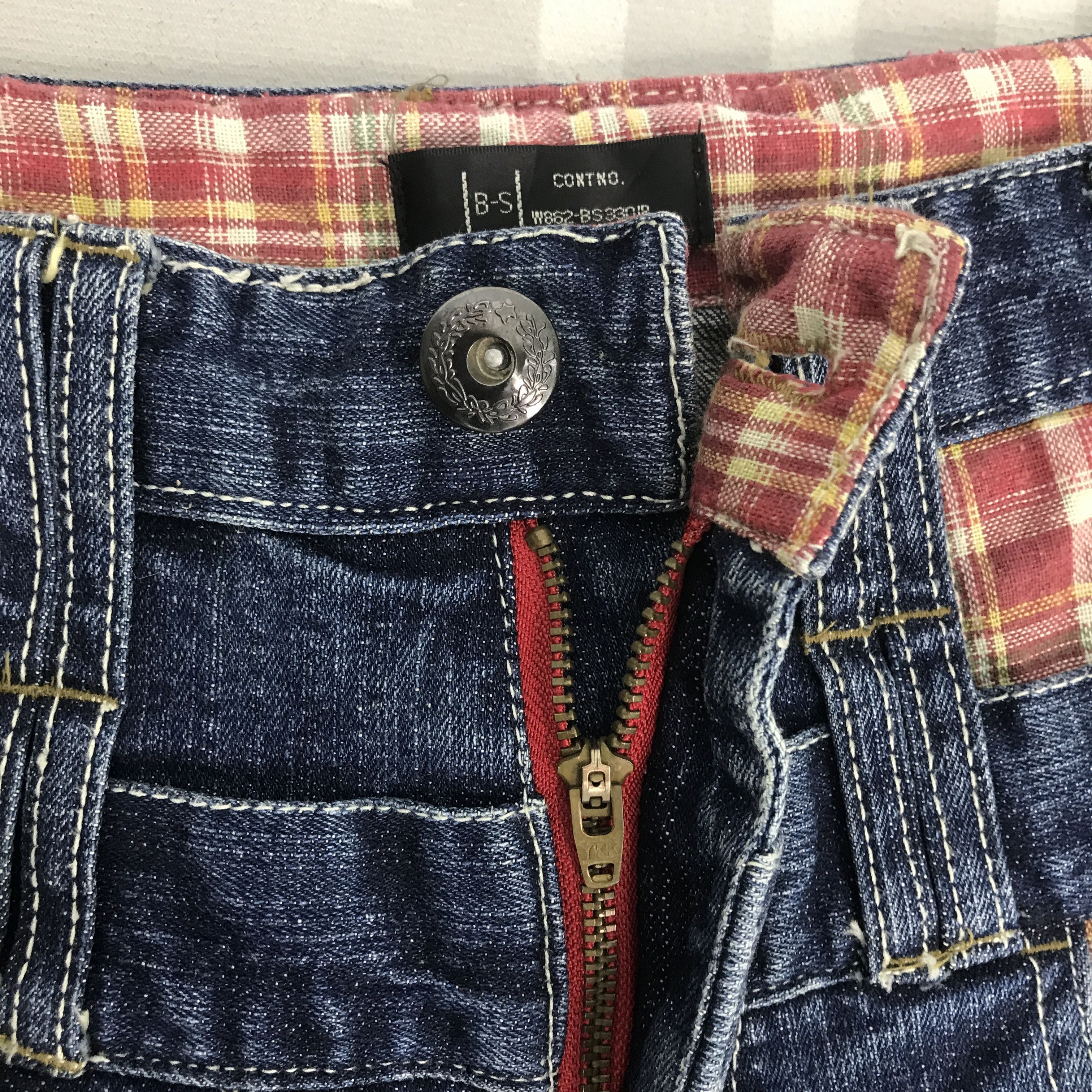 Japanese Brand Vintage Conto. Japan Double Wasit Denim Pants Size US 30 / EU 46 - 12 Thumbnail