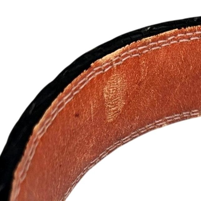 Bragano Bragano Black Woven Leather Belt Mens Made in Canada XL 41–4 Size 42 - 6 Thumbnail
