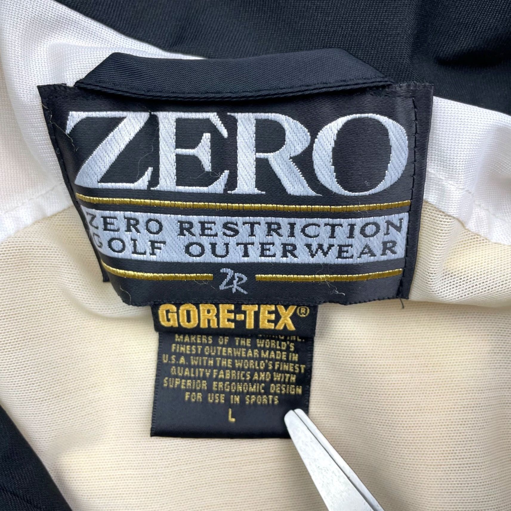 Vintage Zero Restriction Gore-Tex Full Zip Vest Men's L Black Golf Size US L / EU 52-54 / 3 - 6 Thumbnail