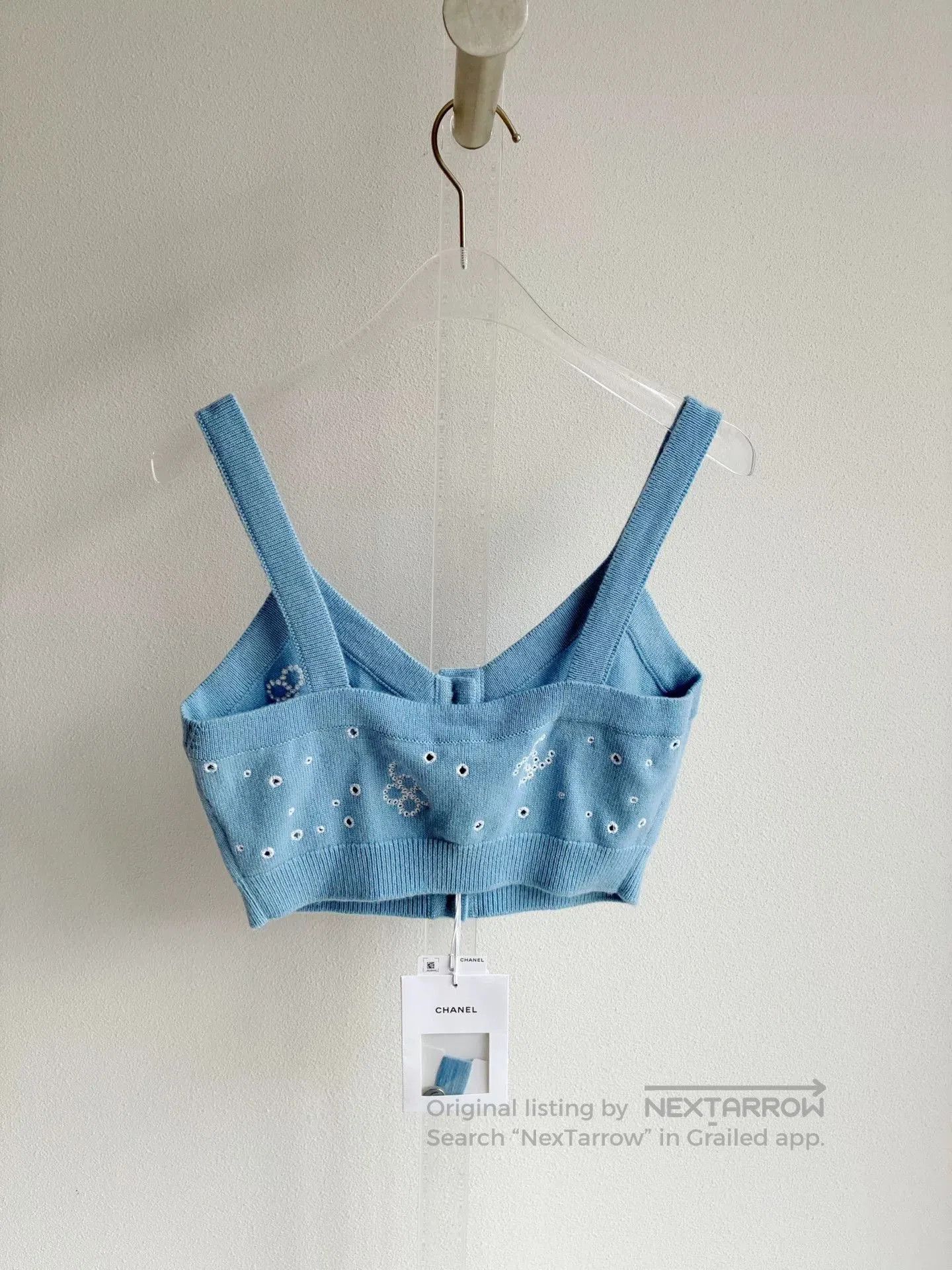 Chanel Chanel 23P Blue Knit Vest. Size XXS / US 00 / IT 34 - 3 Thumbnail