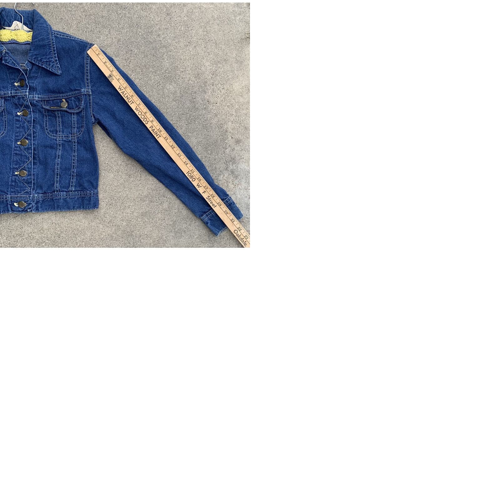 Lee VINTAGE Lee Jacket Denim Blue Rockabilly Jeans Jacket Made in USA Size 8 Womens Size 30" / US 8 / IT 44 - 9 Thumbnail
