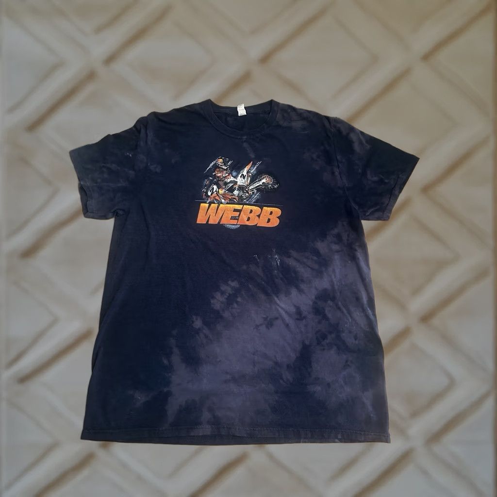 Vintage COOPER WEBB #2 T-shirt XL Motocross Distressed Blue Red Bull Supercross Blu Men Short Sleeve Crew Neck Graphic Print Sports Distro Red Bull Distressed Size US XL / EU 56 / 4 - 1 Thumbnail
