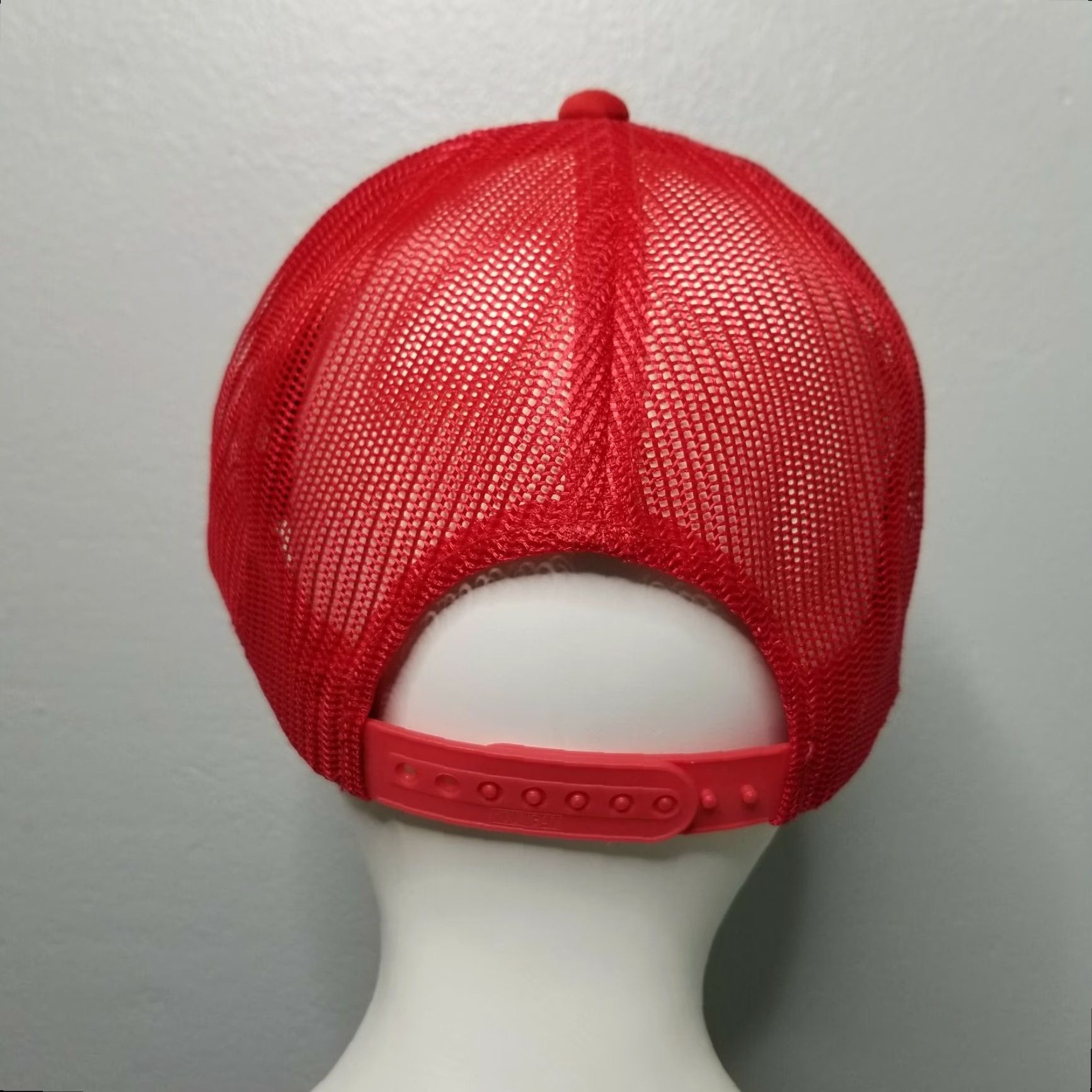 Vintage Vintage Red Trucker Snapback Hat Dad Cap 1980s Short description? Original Vintage Trucker Snapback Hat Dad Cap Red Size ONE SIZE - 3 Thumbnail