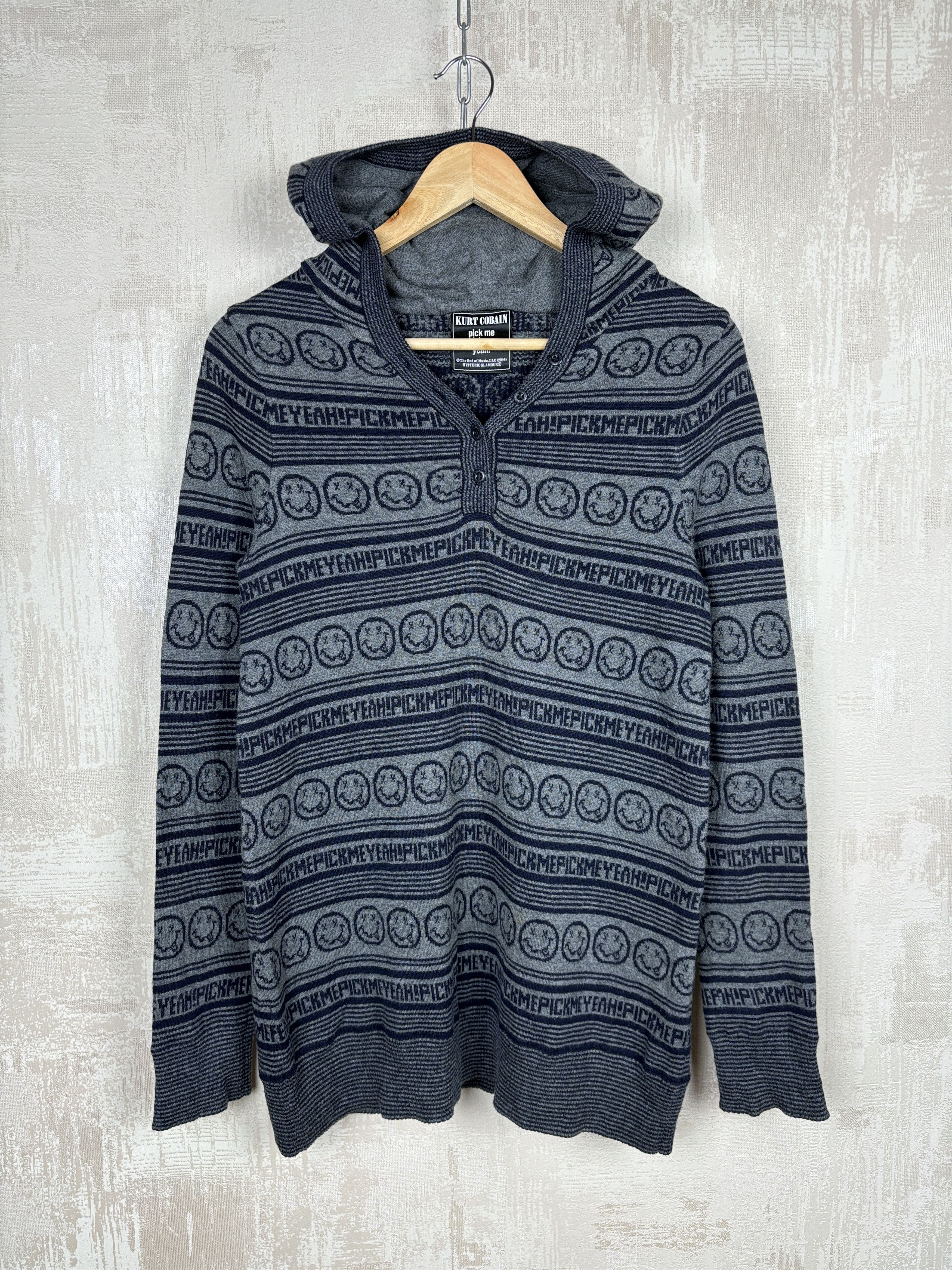 Hysteric Glamour × Nirvana Hysteric Glamour Kurt Cobain Nirvana Pick Me Yeah Hoodie Size S / US 4 / IT 40 - 1 Thumbnail