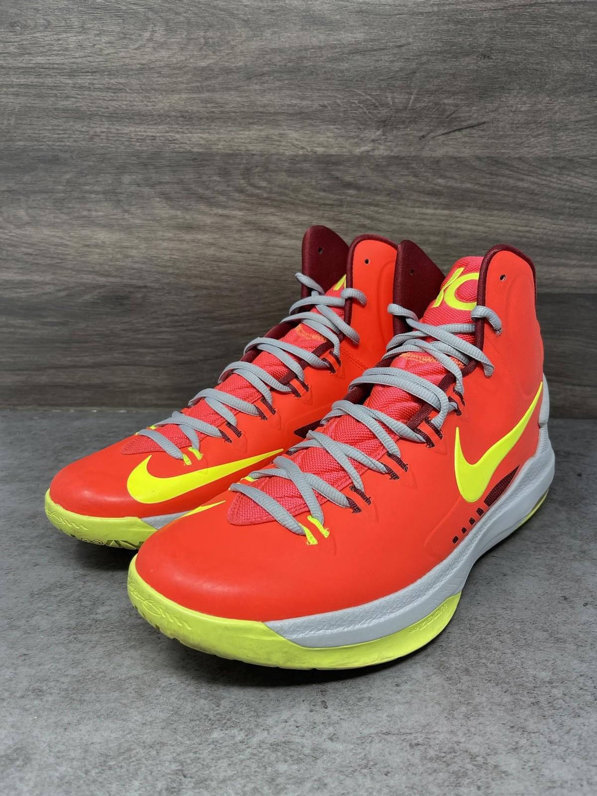 Nike Nike KD 5 DMV Mens Size 13 Shoes Orange Yellow Basketball Size US 13 / EU 46 - 2 Thumbnail