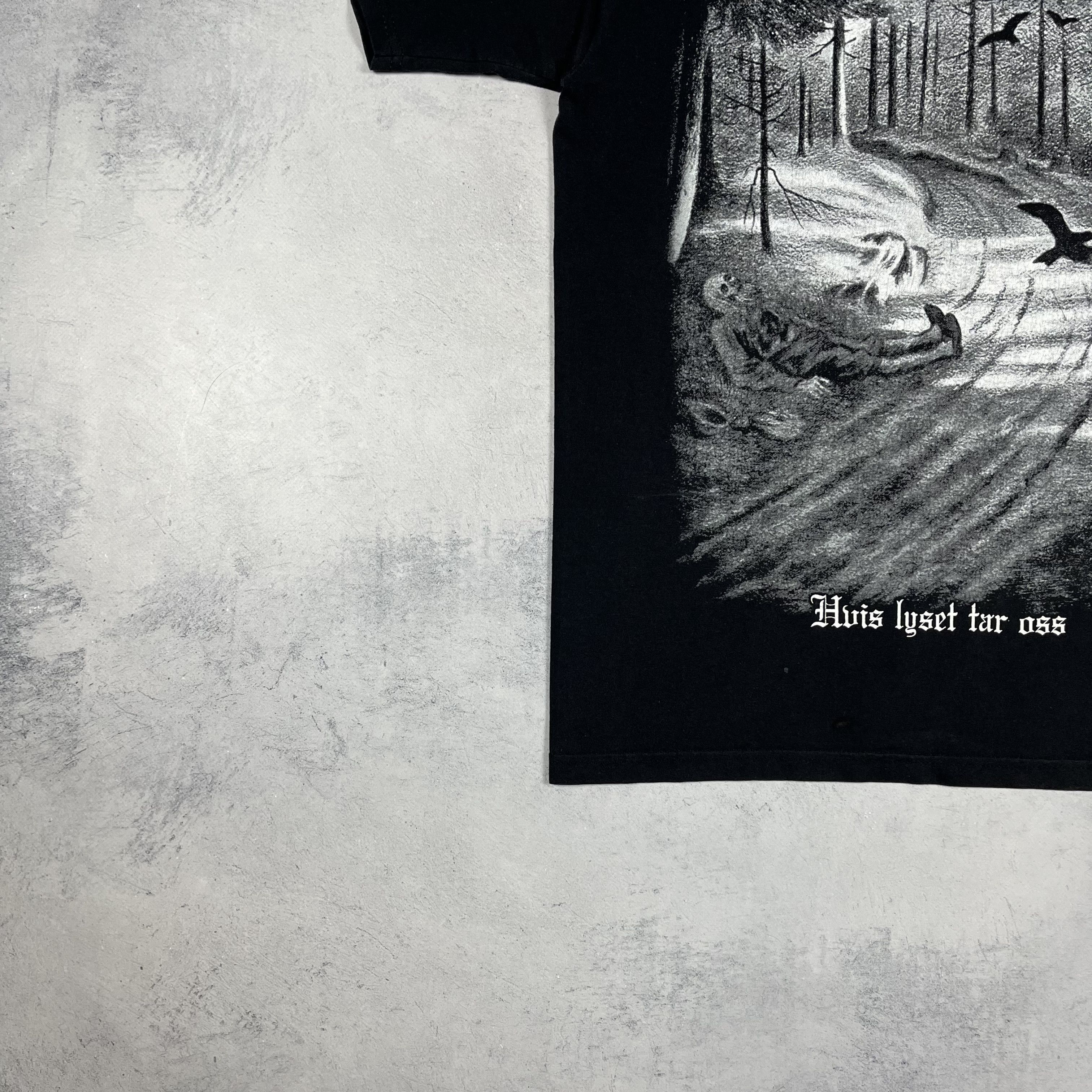 Band Tees Vintage Burzum Hvis Lyset Tar Oss Black Metal T Shirt 00’s Size US M / EU 48-50 / 2 - 5 Thumbnail