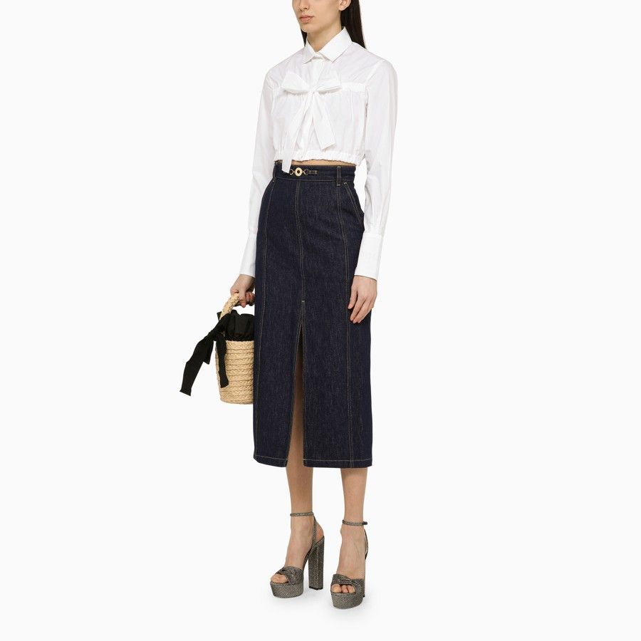 Patou o1d2blof0924 Cropped Shirts in White Size XS / US 0-2 / IT 36-38 - 2 Thumbnail