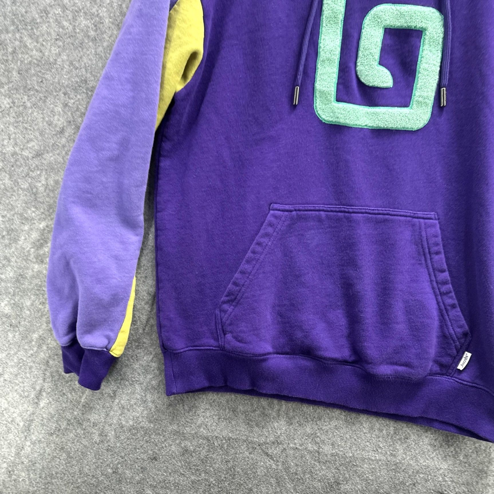Logo 7 Karl Jacobs Hoodie Mens Medium Purple Colorblock Logo 100% Cotton Pullover Hoodie Pockets Graphic Print Multicolor 2021 Mens Size US M / EU 48-50 / 2 - 4 Thumbnail