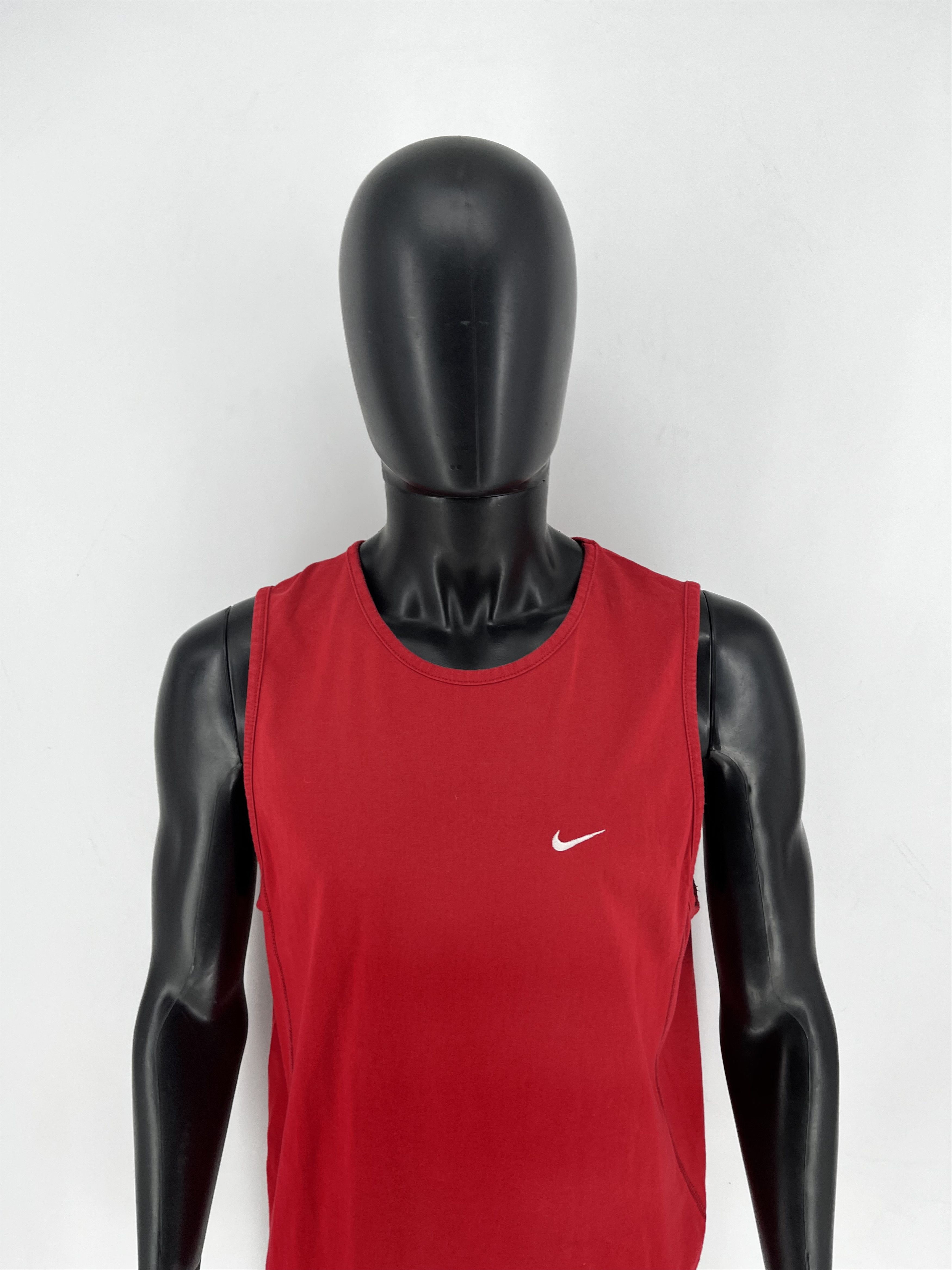 Nike Vintage Nike Tank Top Shirt Mens Red Sleeveless Logo Size US L / EU 52-54 / 3 - 6 Thumbnail