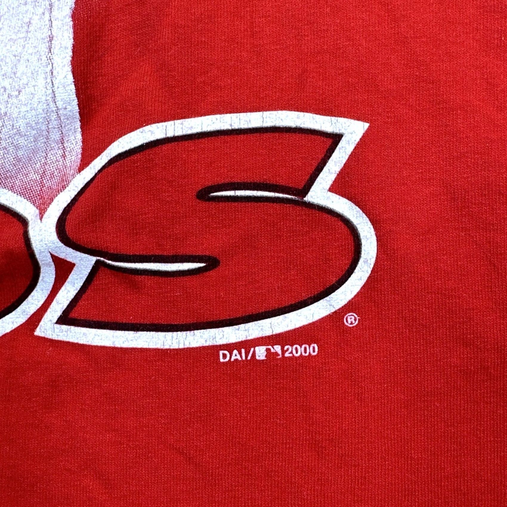 Gildan VINTAGE Gildan Ken Griffey Jr T-Shirt Cincinnati Reds 2XL Red Graphic 2000 MLB Shirts Mens/Womens Size US XXL / EU 58 / 5 - 5 Thumbnail