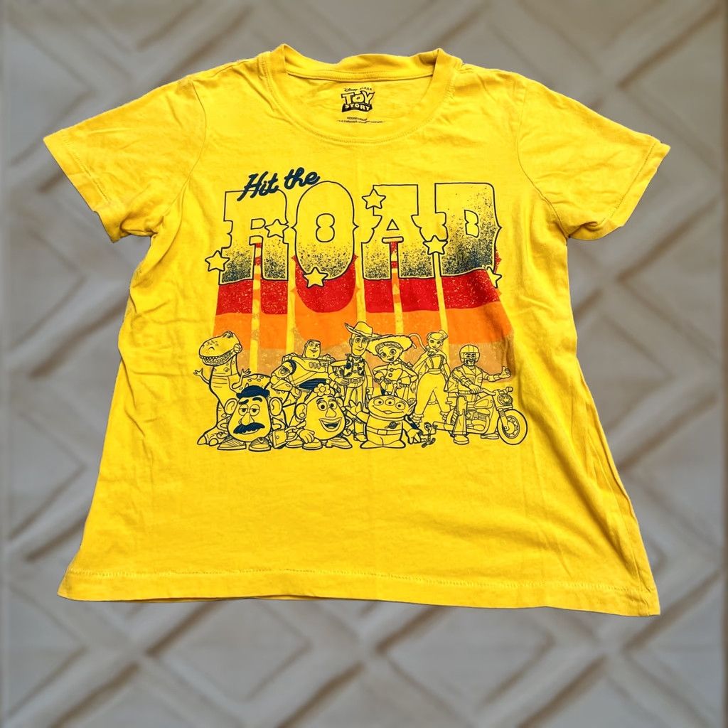 Disney Disney Pixar Toy Story Graphic T-Shirt Womens XS Yellow Crew Neck Cotton Tee Size XS / US 0-2 / IT 36-38 - 1 Thumbnail