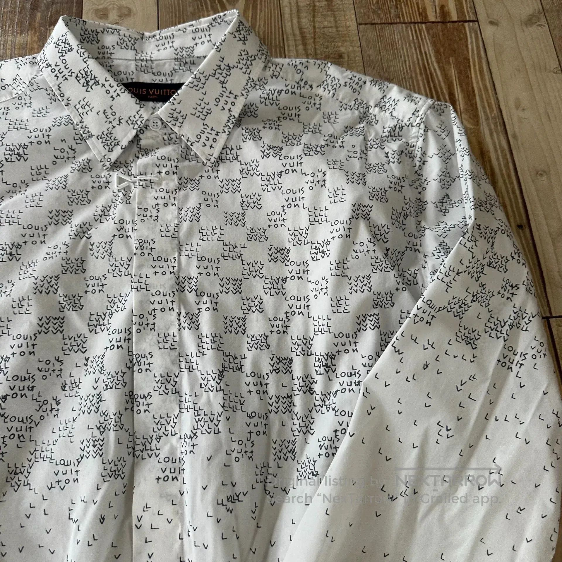 Louis Vuitton Louis Vuitton Airplane Logo Print Shirt. Size US XL / EU 56 / 4 - 6 Thumbnail
