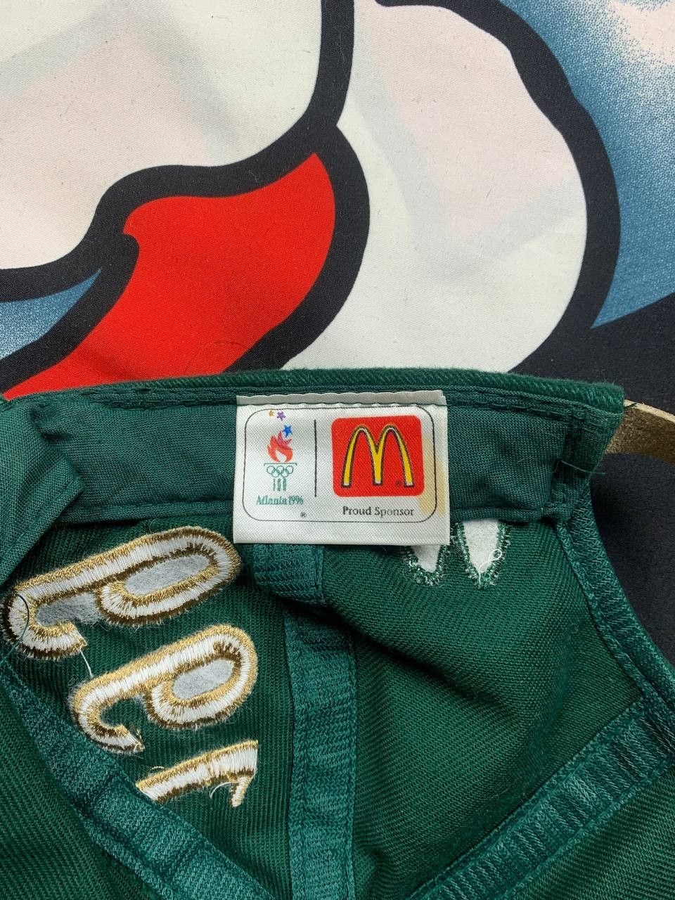 USA Olympics Vintage 1996 Atlanta Olympic Games USA McDonalds Cap OS Size ONE SIZE - 6 Thumbnail