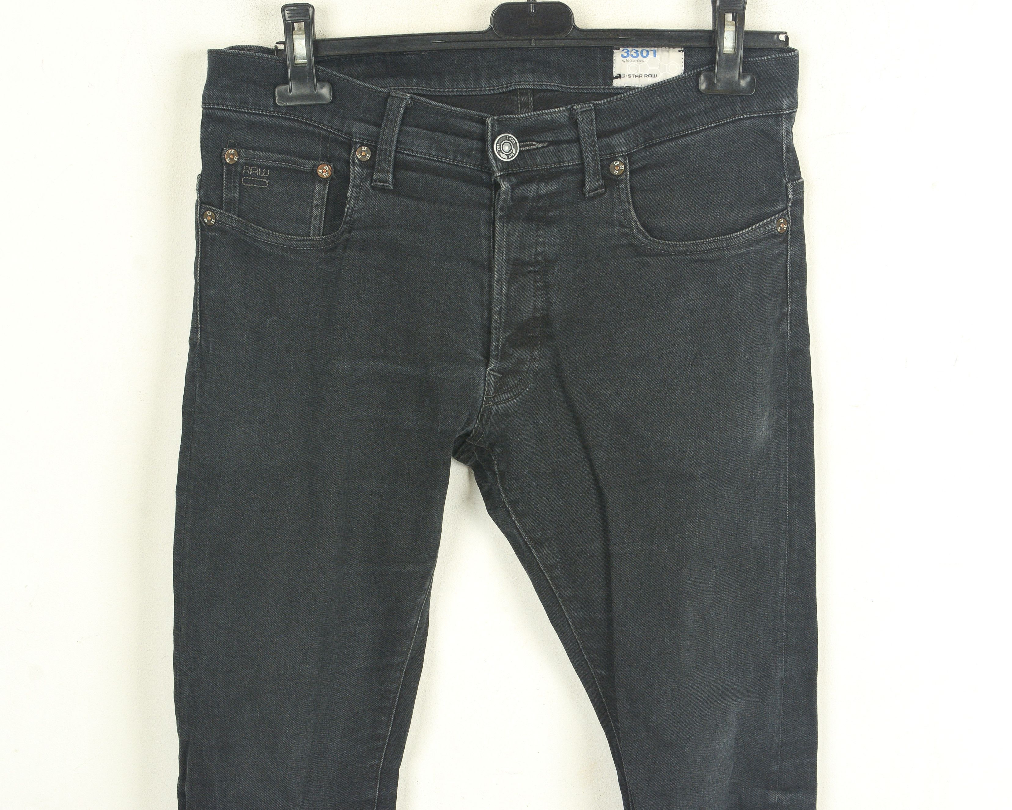 G-Star 3301 W34 L34 Slim Fit Skinny Jeans Denim Pants Trousers Size US 34 / EU 50 - 2 Thumbnail