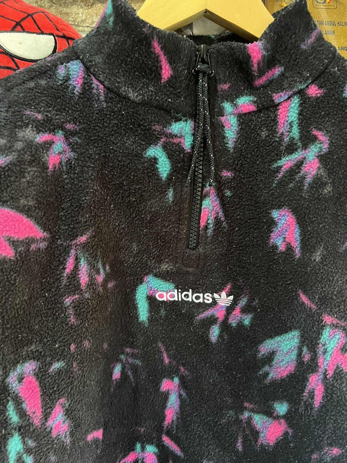 Adidas 🔥Adidas Originals Half Zipper Cropped Fleece Jacket Size US S / EU 44-46 / 1 - 9 Thumbnail
