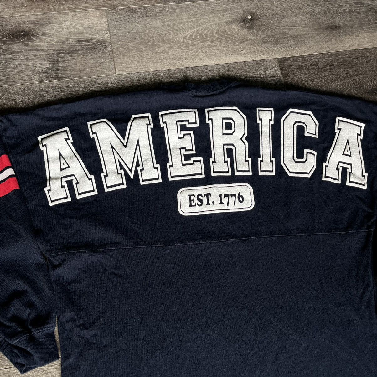 Vintage Spirit Jersey America Established 1776 Logo Longsleeve Tee Size US S / EU 44-46 / 1 - 3 Thumbnail