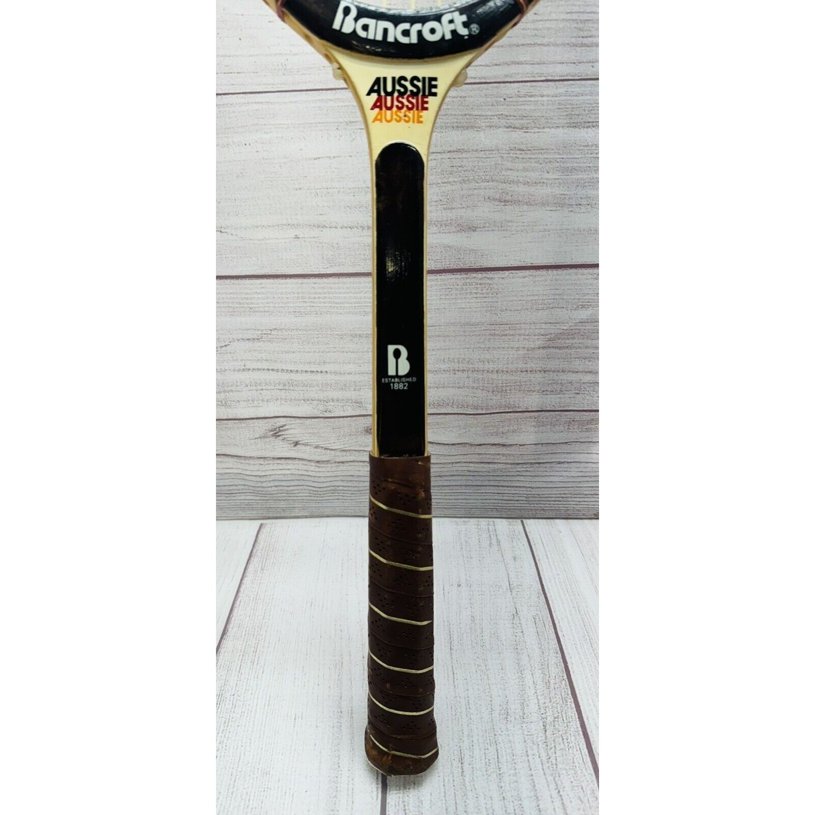 Other Vintage Bancroft Aussie Wooden Tennis Racket 27 inches Long Size ONE SIZE - 7 Thumbnail