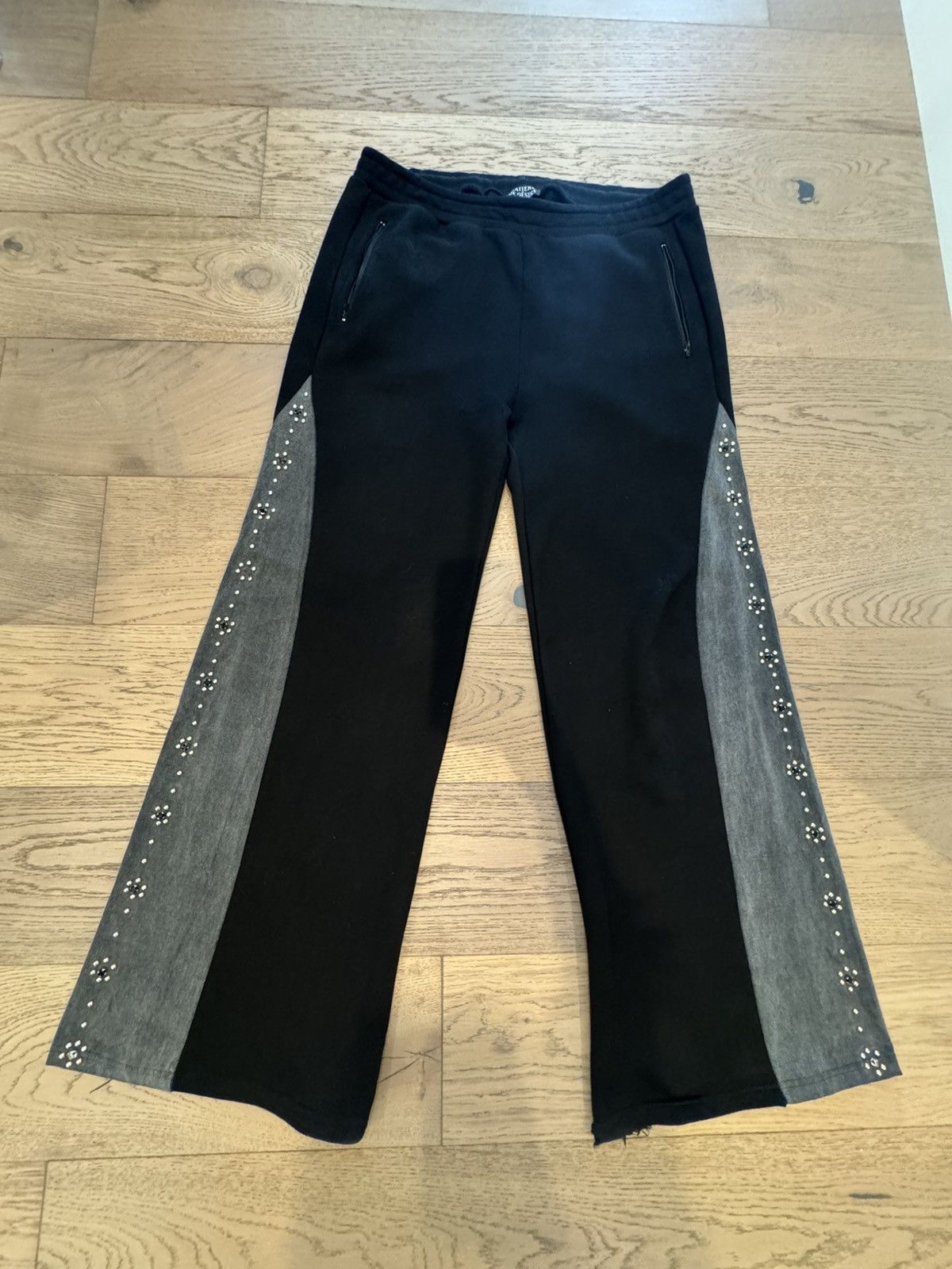 Other Matiere De Desirs Rockstar Studded Sweatpants Black Grey Size US 36 / EU 52 - 2 Thumbnail