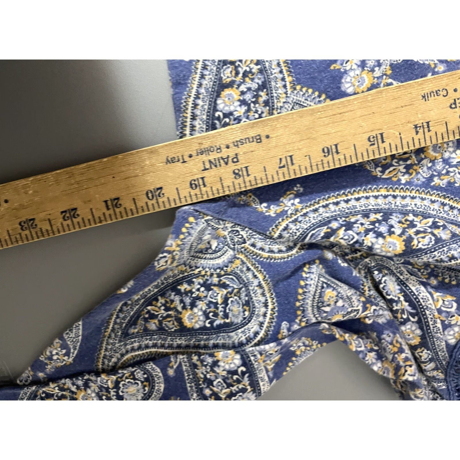 Croft & Barrow VINTAGE Croft & Barrow Blue Floral Cotton Blend 3/4 Sleeve Blouse Womens XL Size XL / US 12-14 / IT 48-50 - 5 Thumbnail