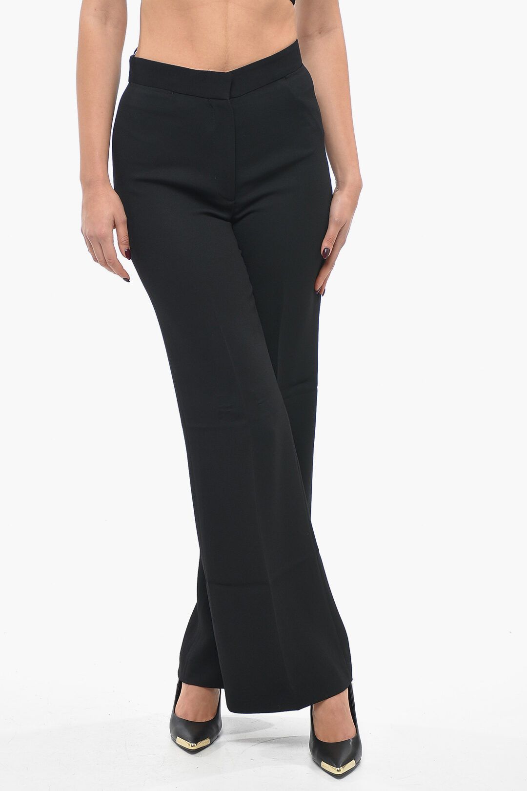 og1mm0824 Hidden Closure With Palazzo Pants in Black