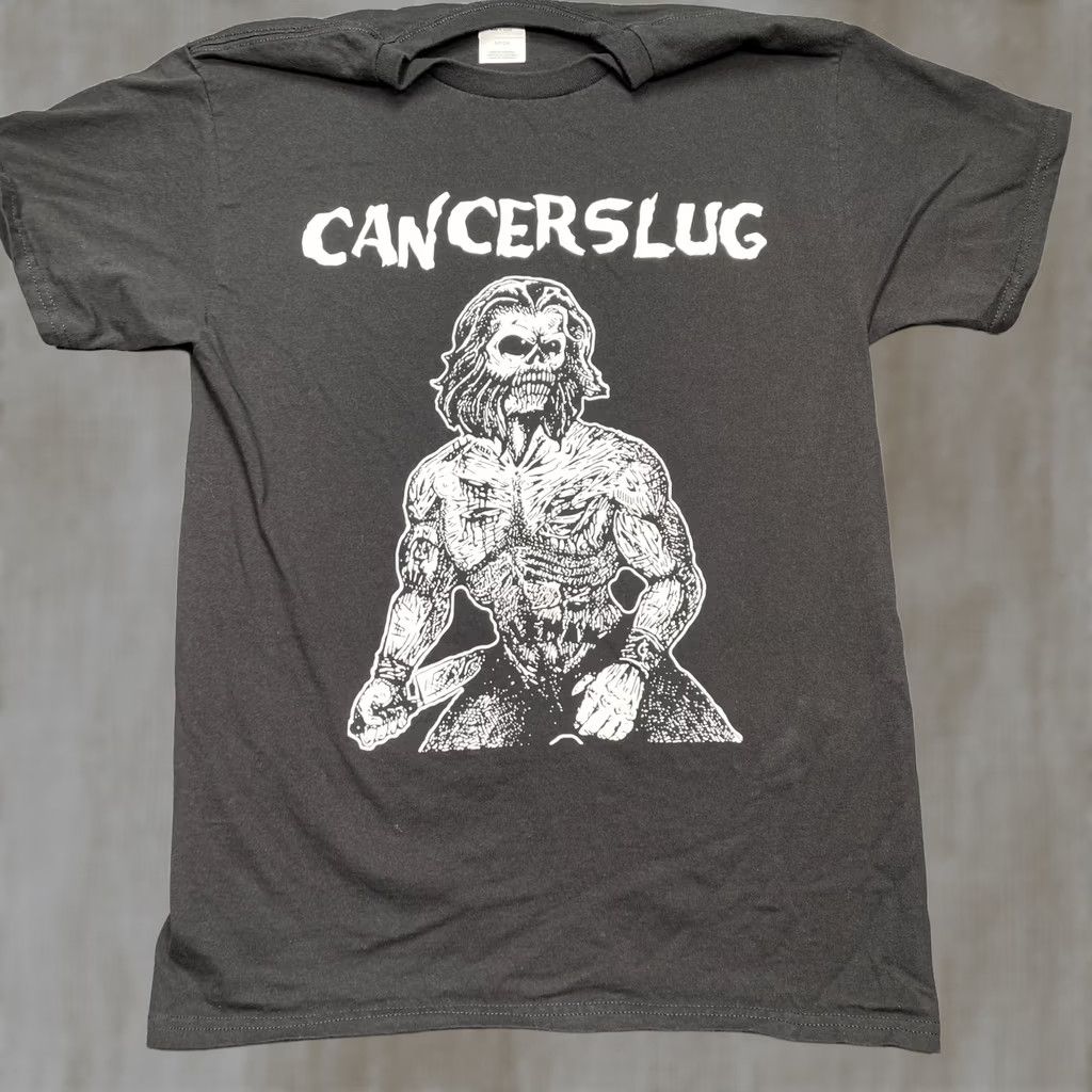 Hanes Cancerslug Shirt Mens Small Black Skull Horror Graphic Band Tee Hanes Size US S / EU 44-46 / 1 - 1 Thumbnail