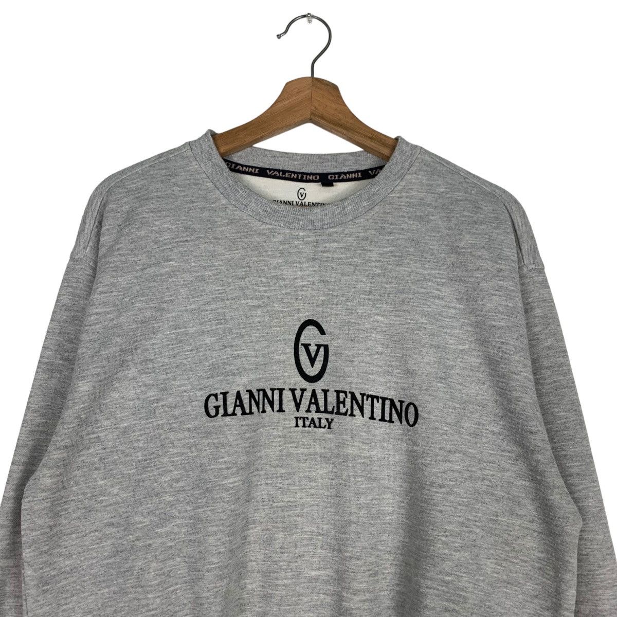 Gianni Valentino GIANNI VALENTINO Embroidery Big Logo Sweatshirts #0619-C29 Size US M / EU 48-50 / 2 - 2 Thumbnail