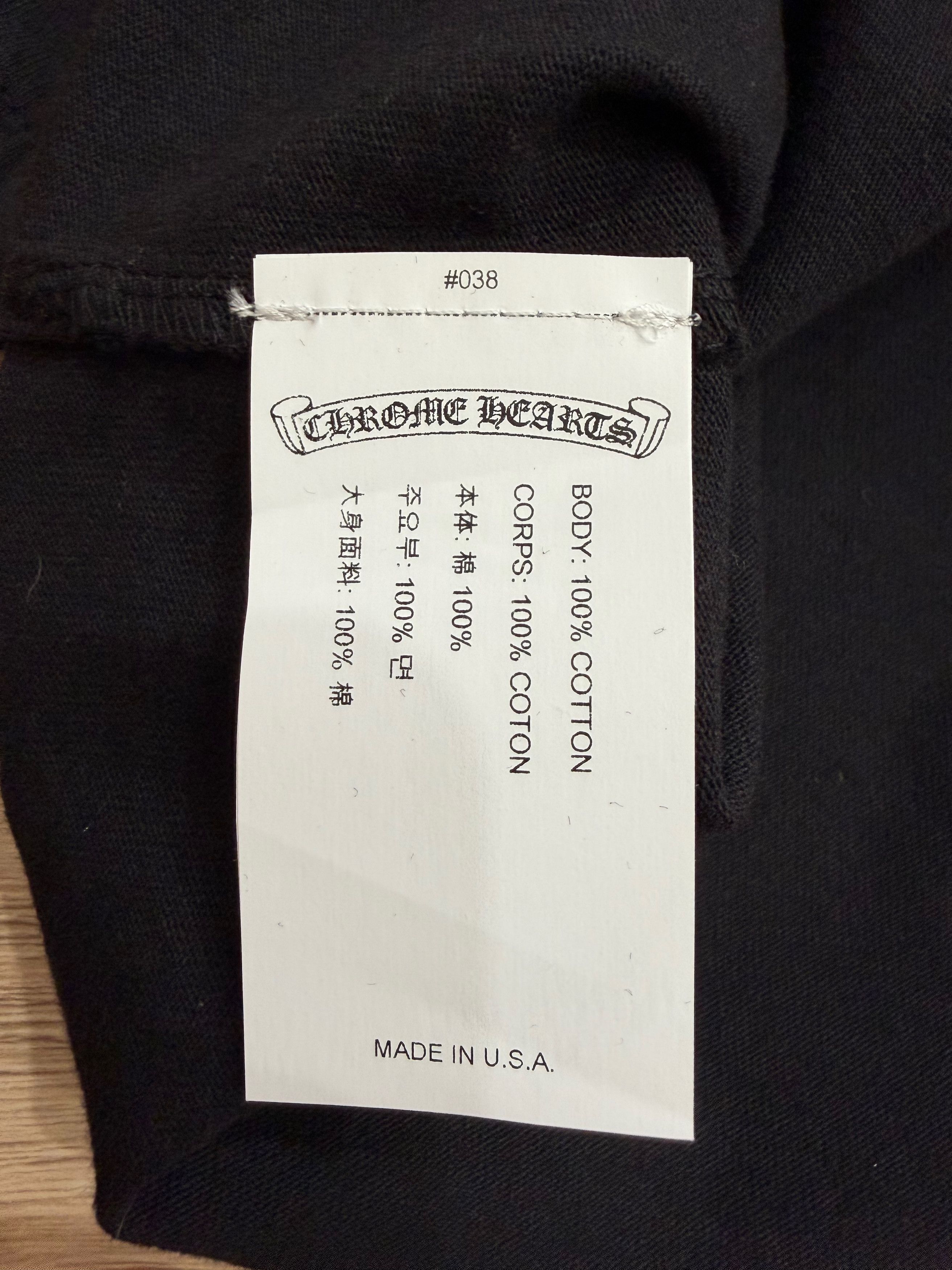 Chrome Hearts Script Logo Short Sleeve Cotton Cropped T Shirt Tee Small S Size S / US 4 / IT 40 - 9 Thumbnail