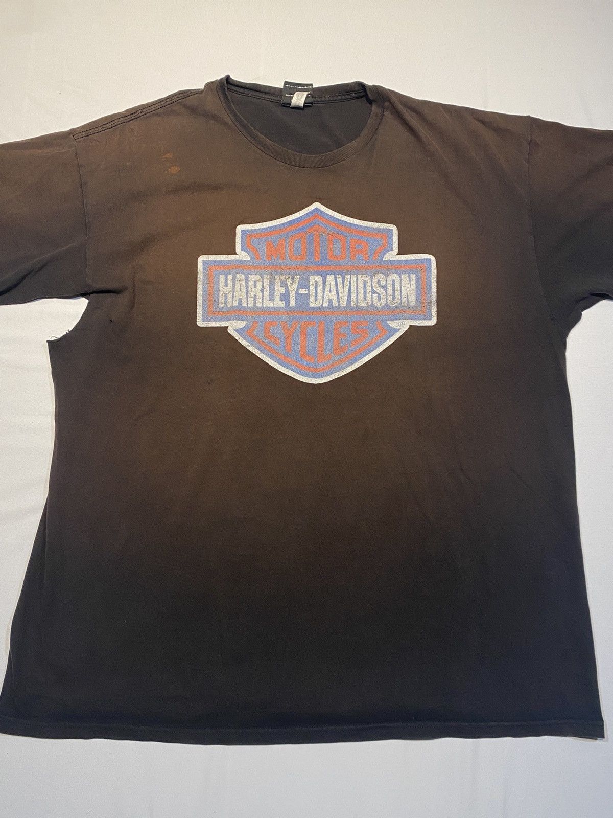 Harley Davidson Vintage Sun Faded Harley Davidson Tshirt Size US XXL / EU 58 / 5 - 2 Thumbnail