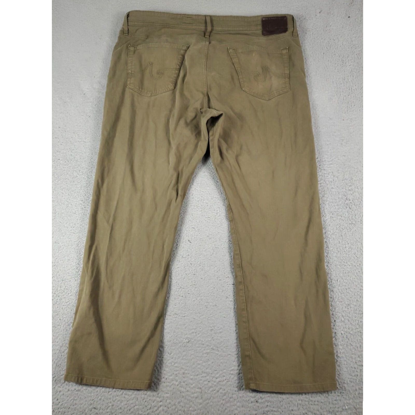 Vintage AG Adriano Goldschmied The Graduate Mens Straight Beige Jeans Pants 40x29 Extra Large XL Size US 40 / EU 56 - 7 Thumbnail