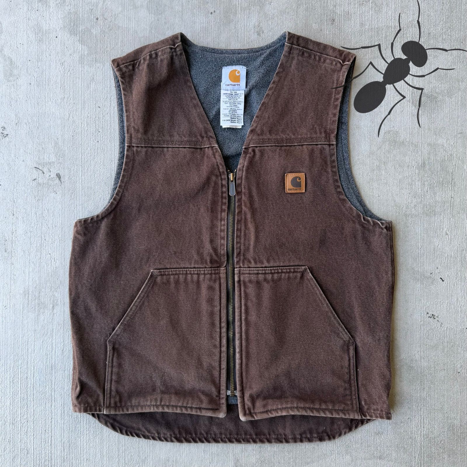 Carhartt × Vintage Carhartt V19 DKB brown work wear vest Size US M / EU 48-50 / 2 - 1 Thumbnail