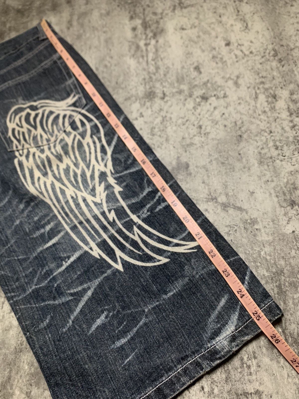 Tornado Mart Nylaus Japanese Clawmark Acid Wash Jorts Size US 31 - 10 Thumbnail