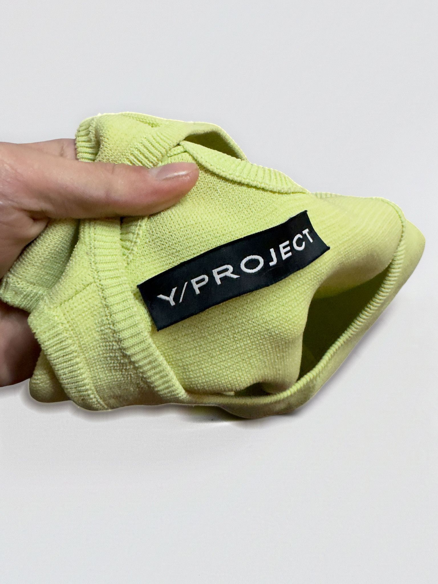 Y/Project y / project Yellow Cutout Knit Bodysuit (Size 8) Size XS / US 0-2 / IT 36-38 - 3 Thumbnail