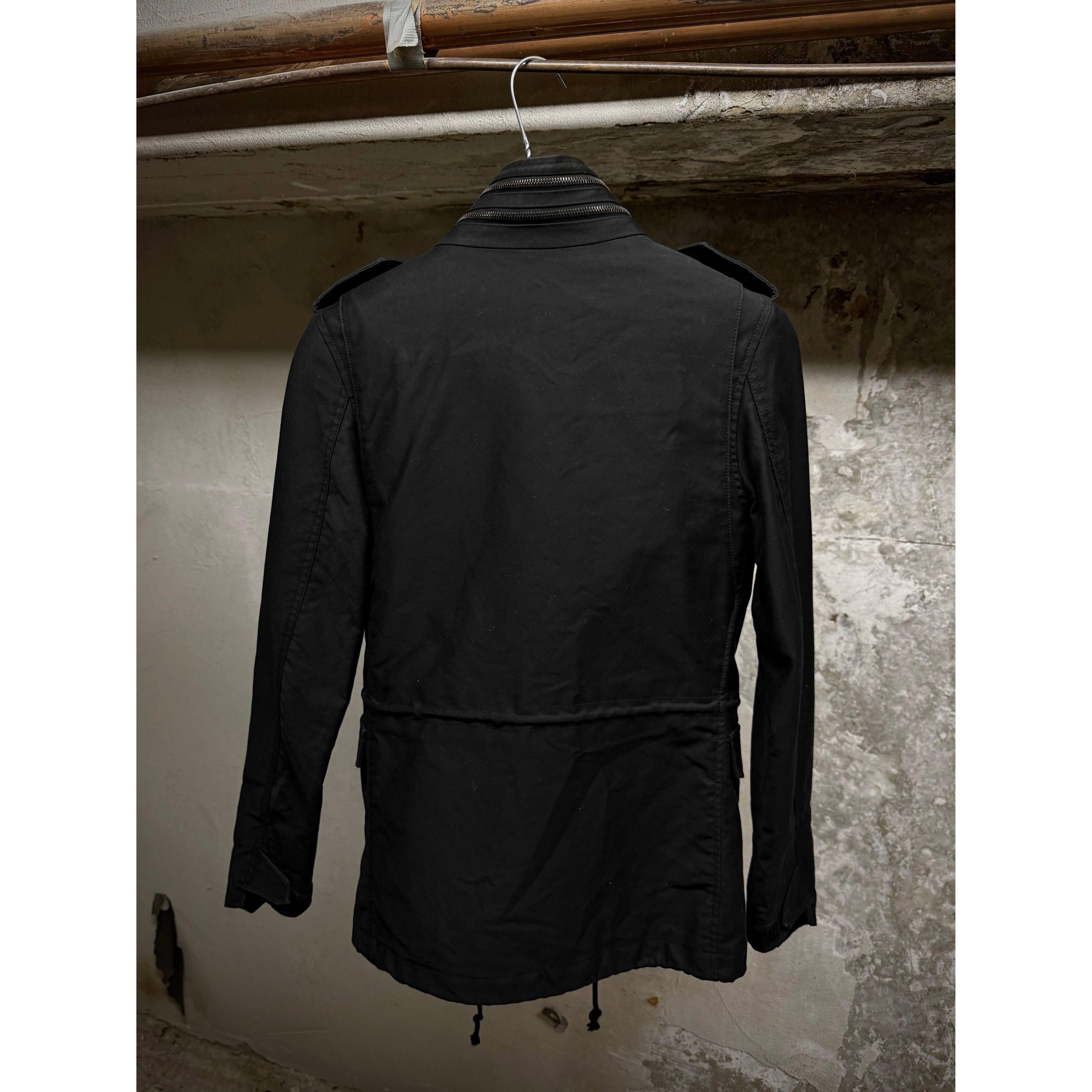 Lithium LITHIUM HOMME 2010s Black Cotton Gabardine Field Jacket Size US XS / EU 42 / 0 - 7 Thumbnail