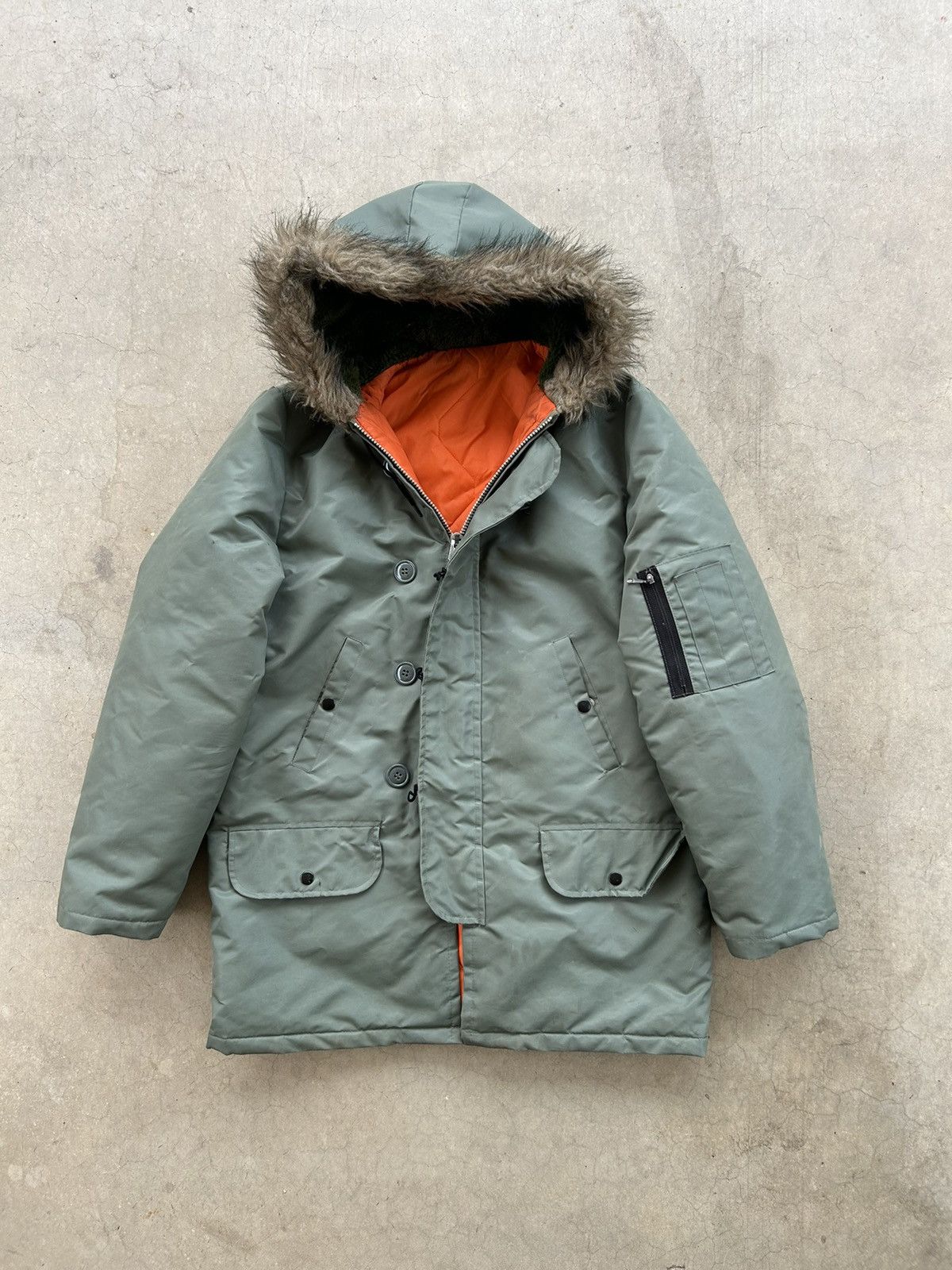 Sears × Streetwear × Vintage Vintage Olive Green Military Winter Snorkel  Parka Rare | Grailed