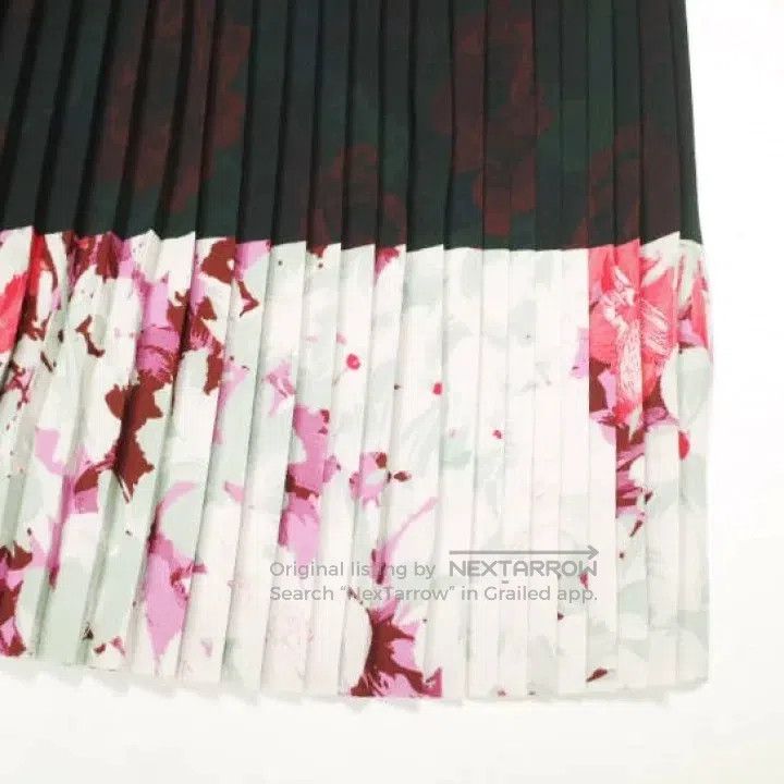 Dries Van Noten Dries Van Noten Floral Pleated Midi Skirt Size 33" - 5 Thumbnail