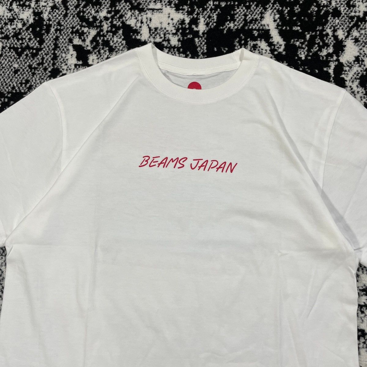 image of Beams Plus Beams Japan / Special Order Mt. Fuji T-Shirt in White, Men's (Size Large)