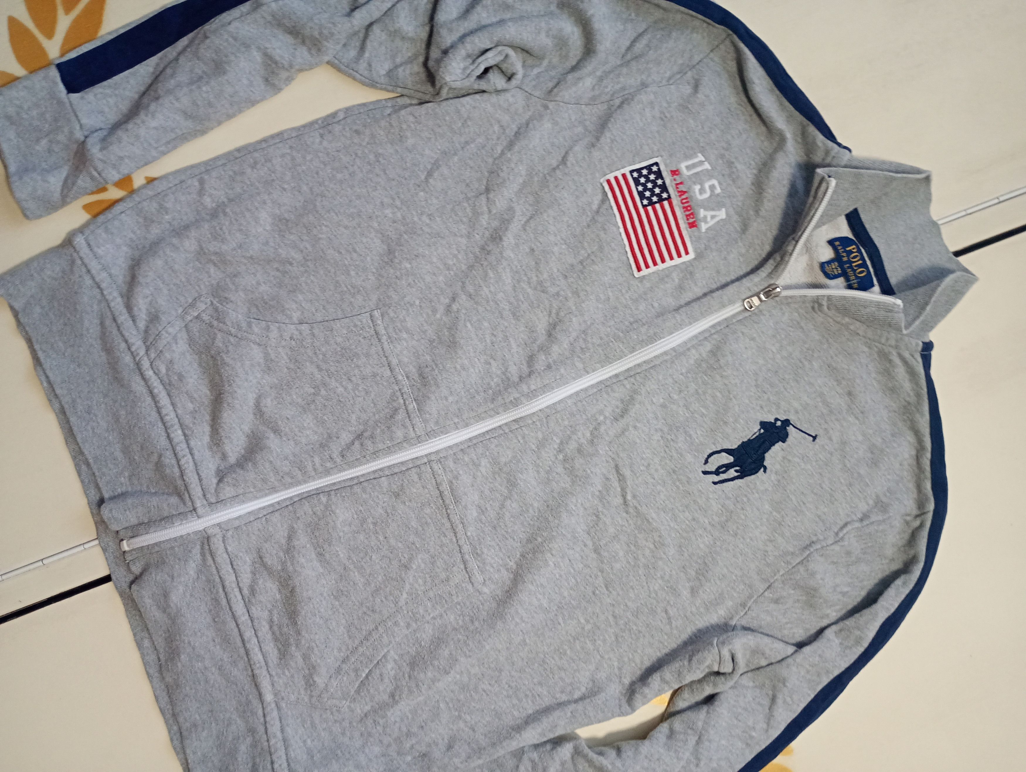 Polo Ralph Lauren × Ralph Lauren Polo Ralph Lauren USA Flag Track Top Jacket size XL18-20 Size US M / EU 48-50 / 2 - 5 Thumbnail