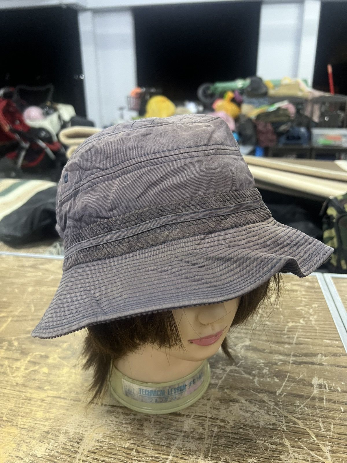 Lyle & Scott × Vintage THRASHED FADED BUCKET HAT Size ONE SIZE - 5 Thumbnail