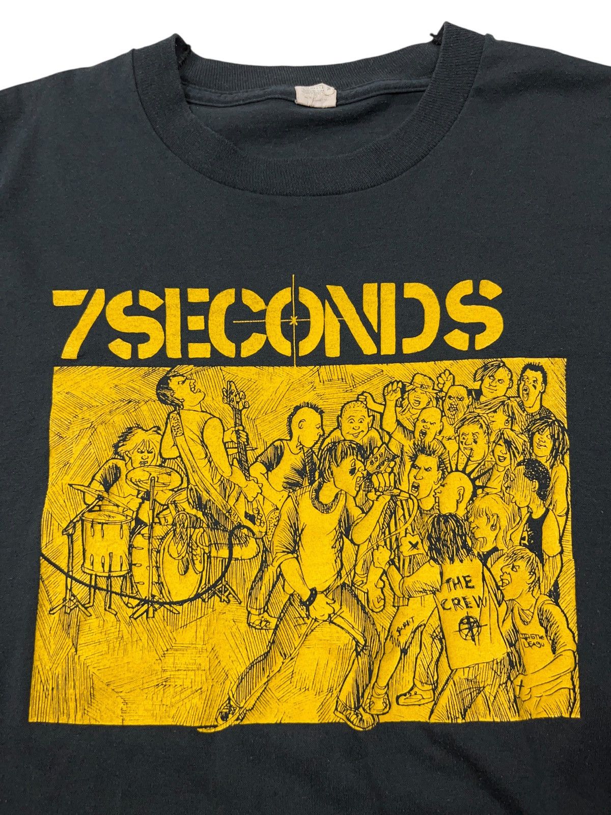 Band Tees Vintage 80s 7 Seconds Walk Together Rock Together Punk Shirt Size US L / EU 52-54 / 3 - 2 Thumbnail