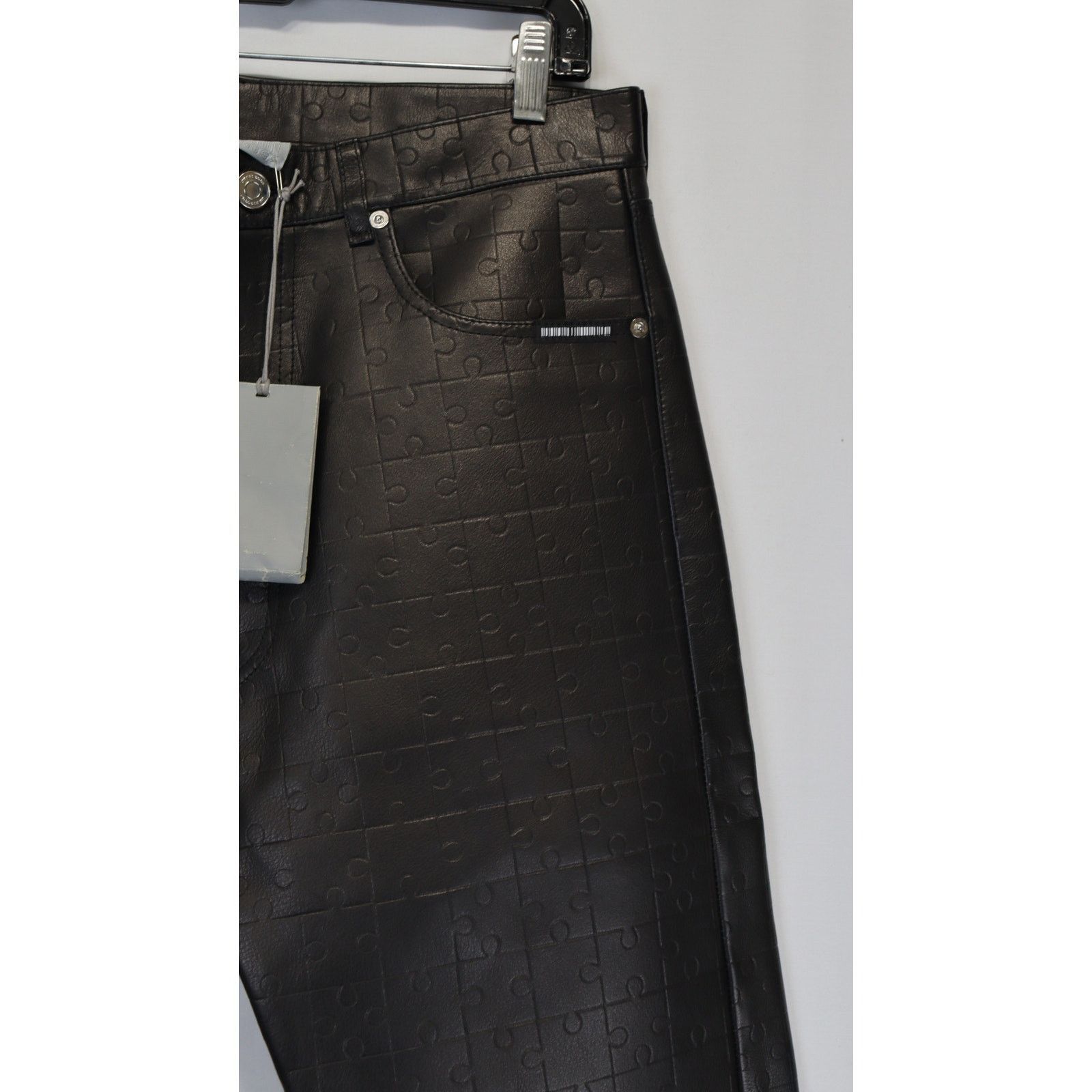 VTMNTS o1rshd1 Puzzle Leather Pants in Noir Black Size US 30 / EU 46 - 4 Thumbnail