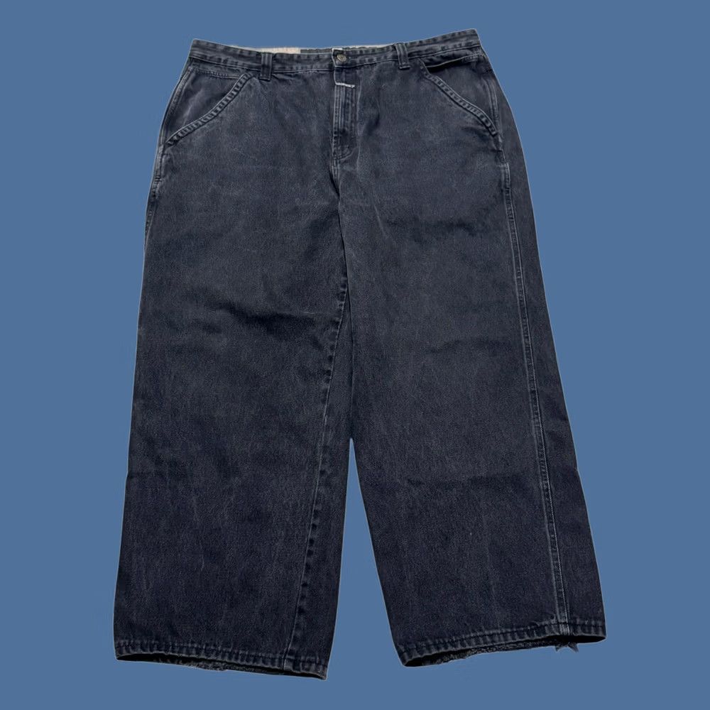 Vintage VINTAGE Marithe Francois Girbaud Jeans Mens Black Wide Leg Carpenter Baggy 42 Size US 42 / EU 58 - 1 Thumbnail