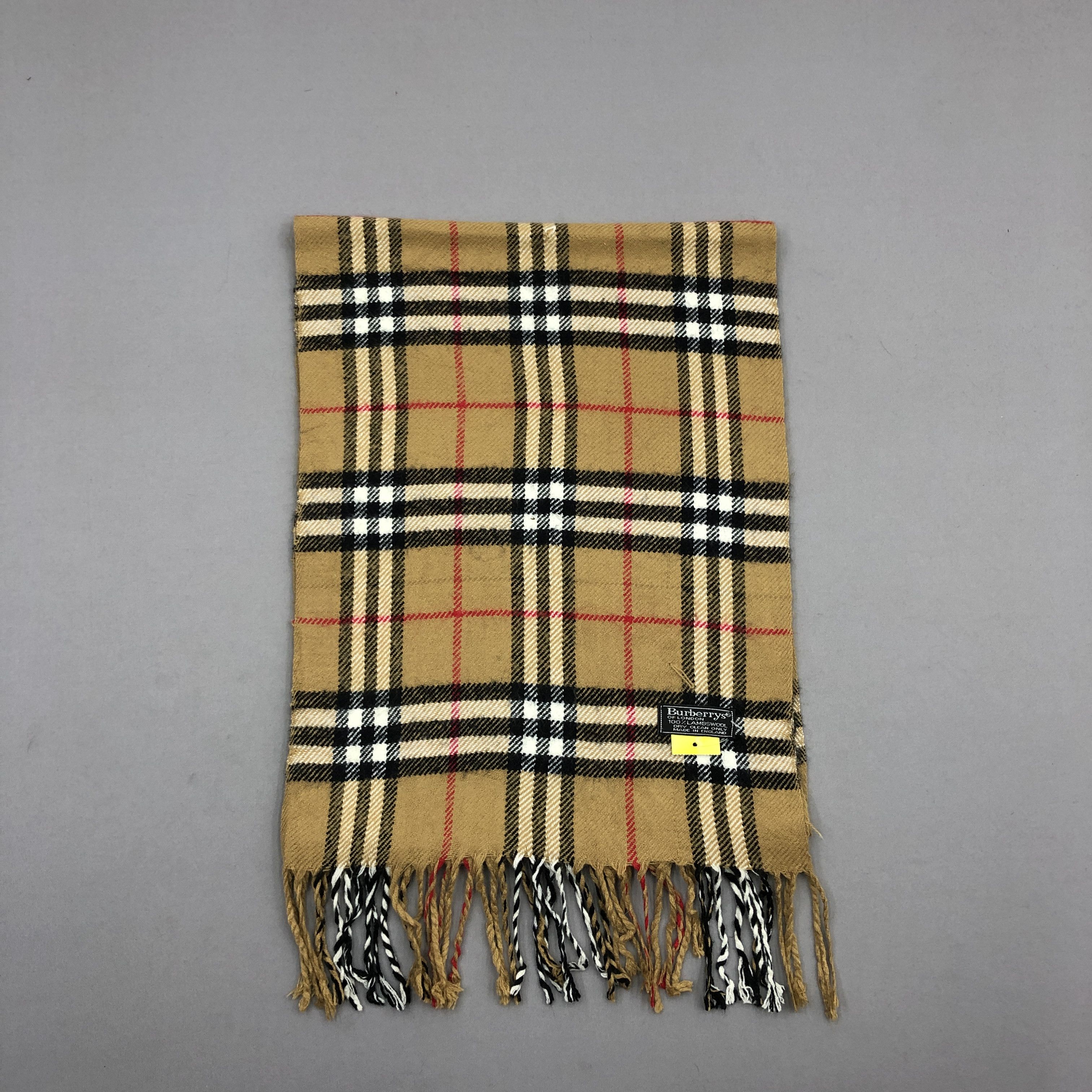 Burberry Vintage Burberry Scarf Muffler Wool Cashmere Scarves Size ONE SIZE - 2 Thumbnail