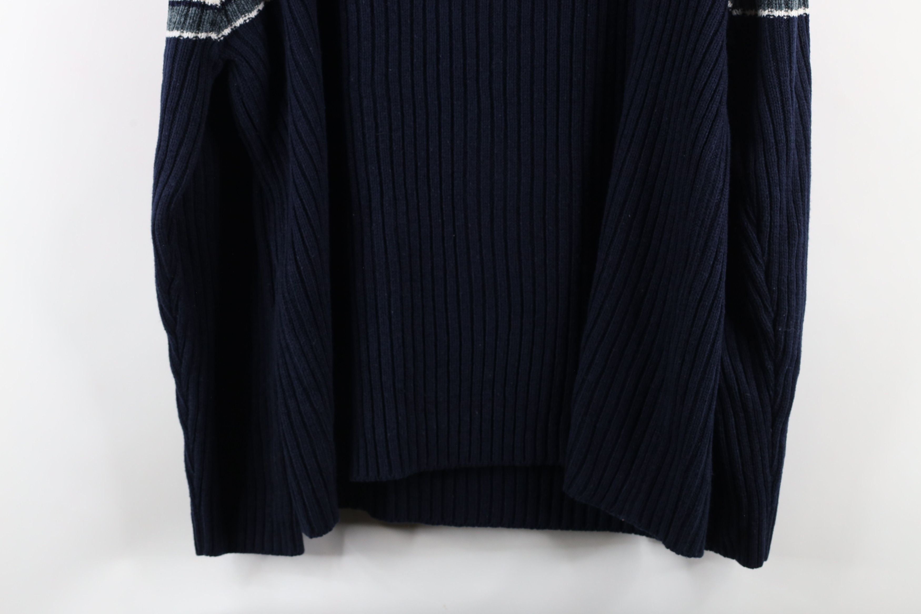 Vintage Vintage 90s Streetwear Block Chunky Ribbed Knit Sweater Size US XL / EU 56 / 4 - 7 Thumbnail