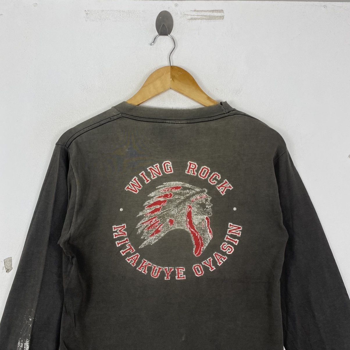 Vintage Vintage 90s Wing Rock Japanese Americana LS Tee S Faded Size US S / EU 44-46 / 1 - 5 Thumbnail