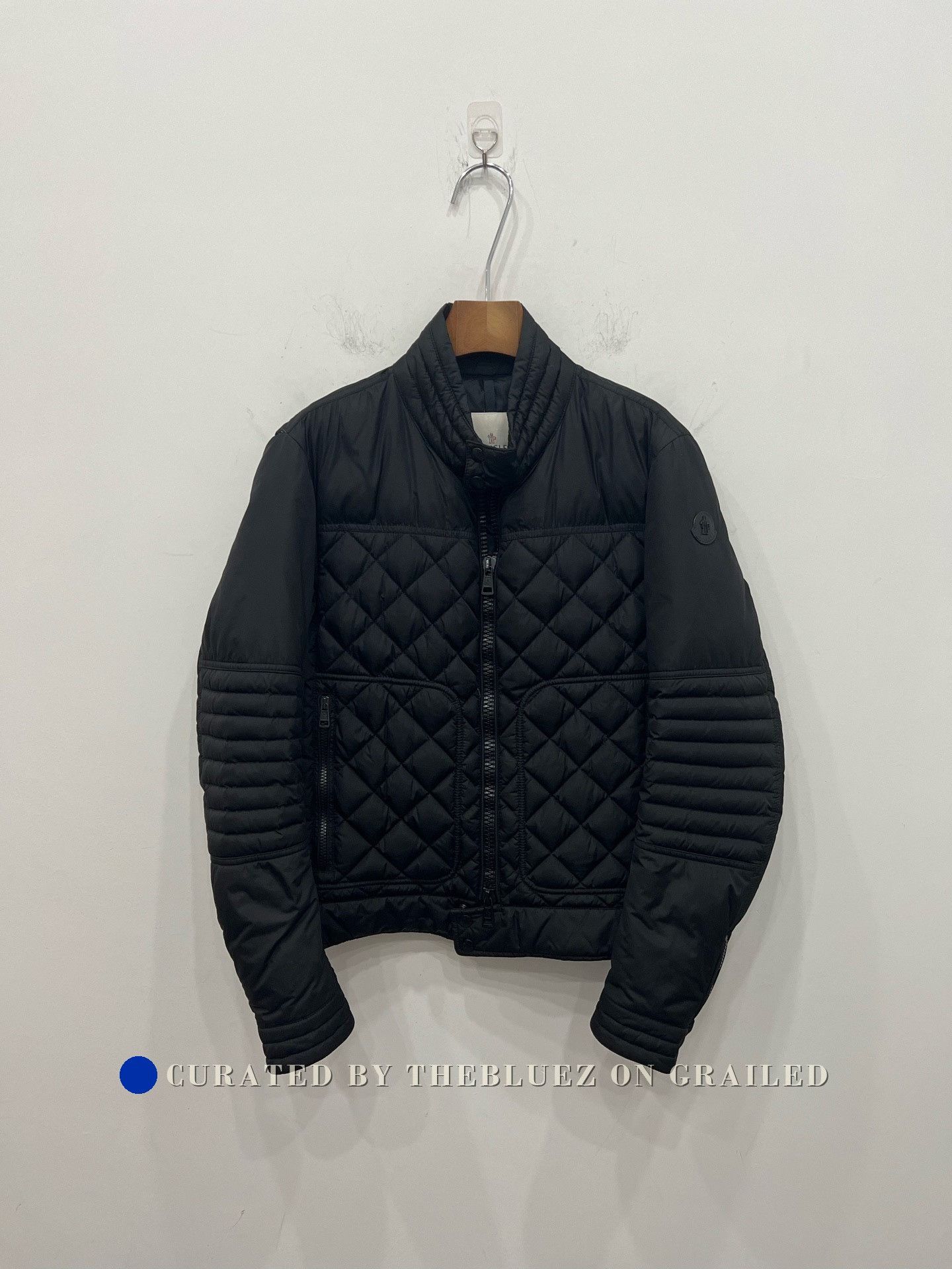 Moncler Moncler Black Motorcycle Down Jacket Size US L / EU 52-54 / 3 - 1 Thumbnail
