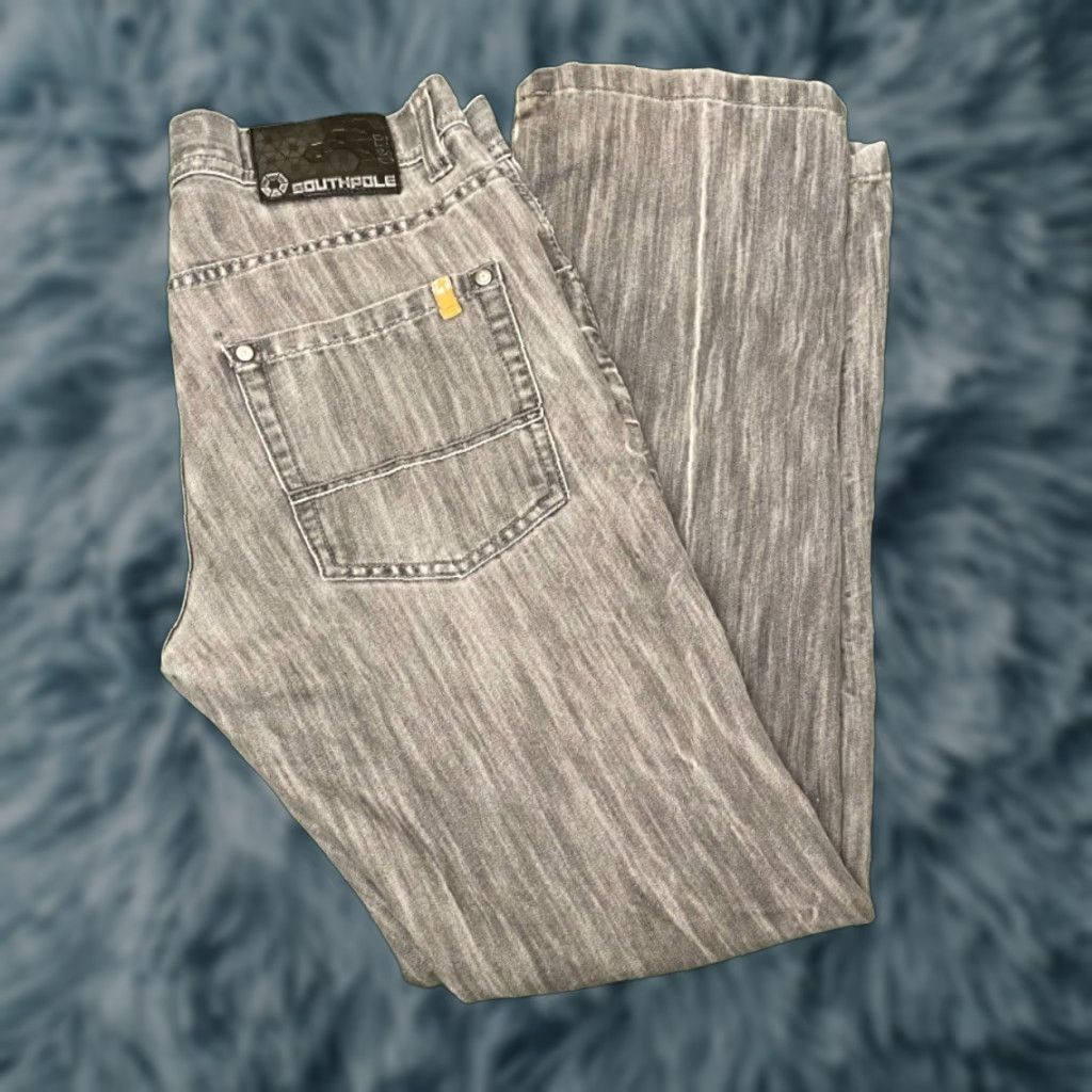 Southpole VINTAGE Southpole Baggy Grunge Jeans VTG Mens 34 Dark Wash 34X32 Wide-Leg Skater Hip Hop Y2K Size US 34 / EU 50 - 1 Thumbnail